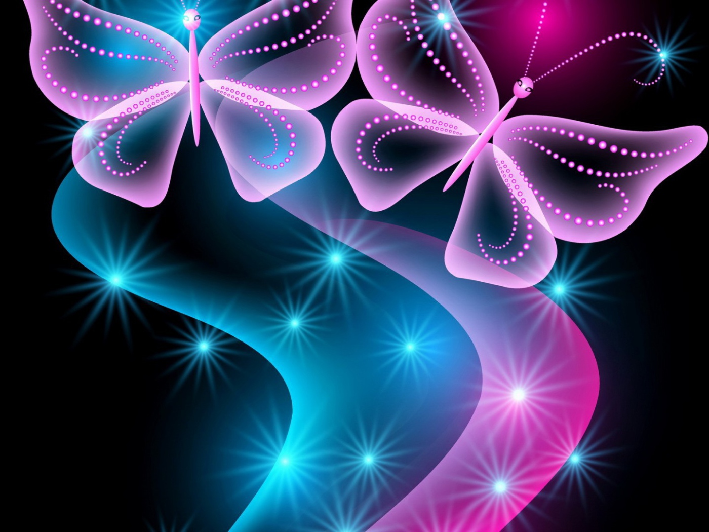 Розовые бабочки