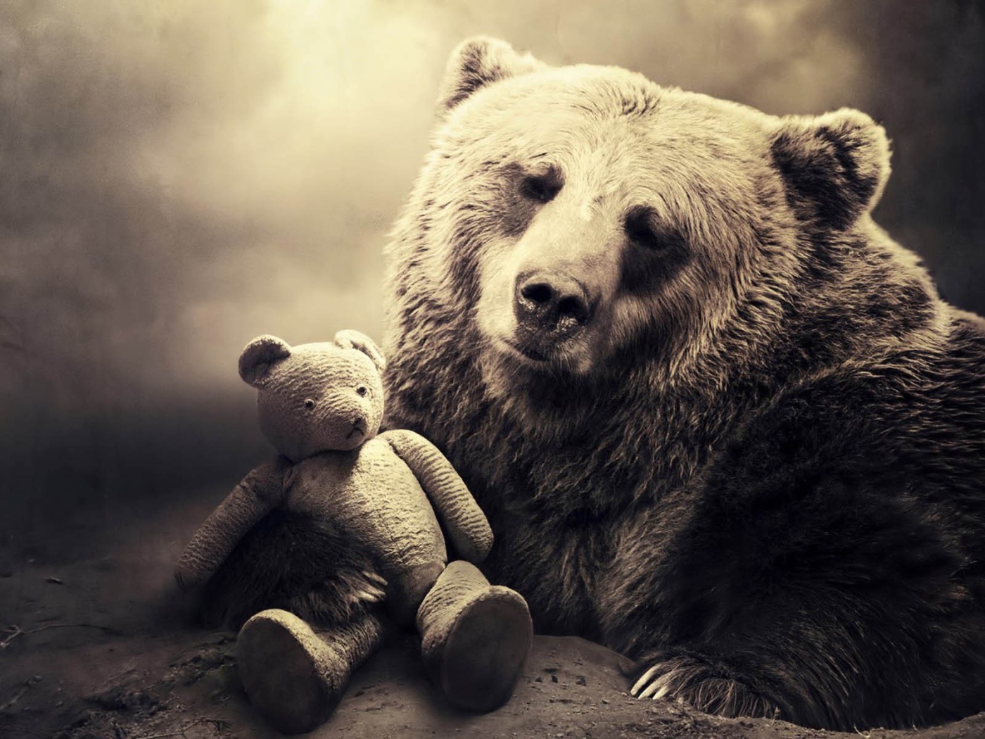 Медведь с мишкой