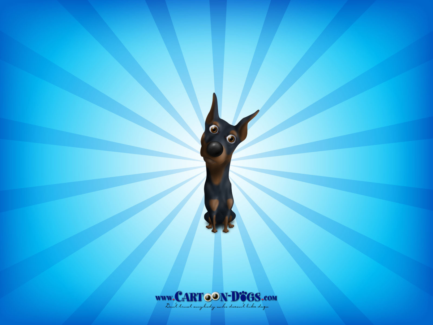 Доберман из мультфильма