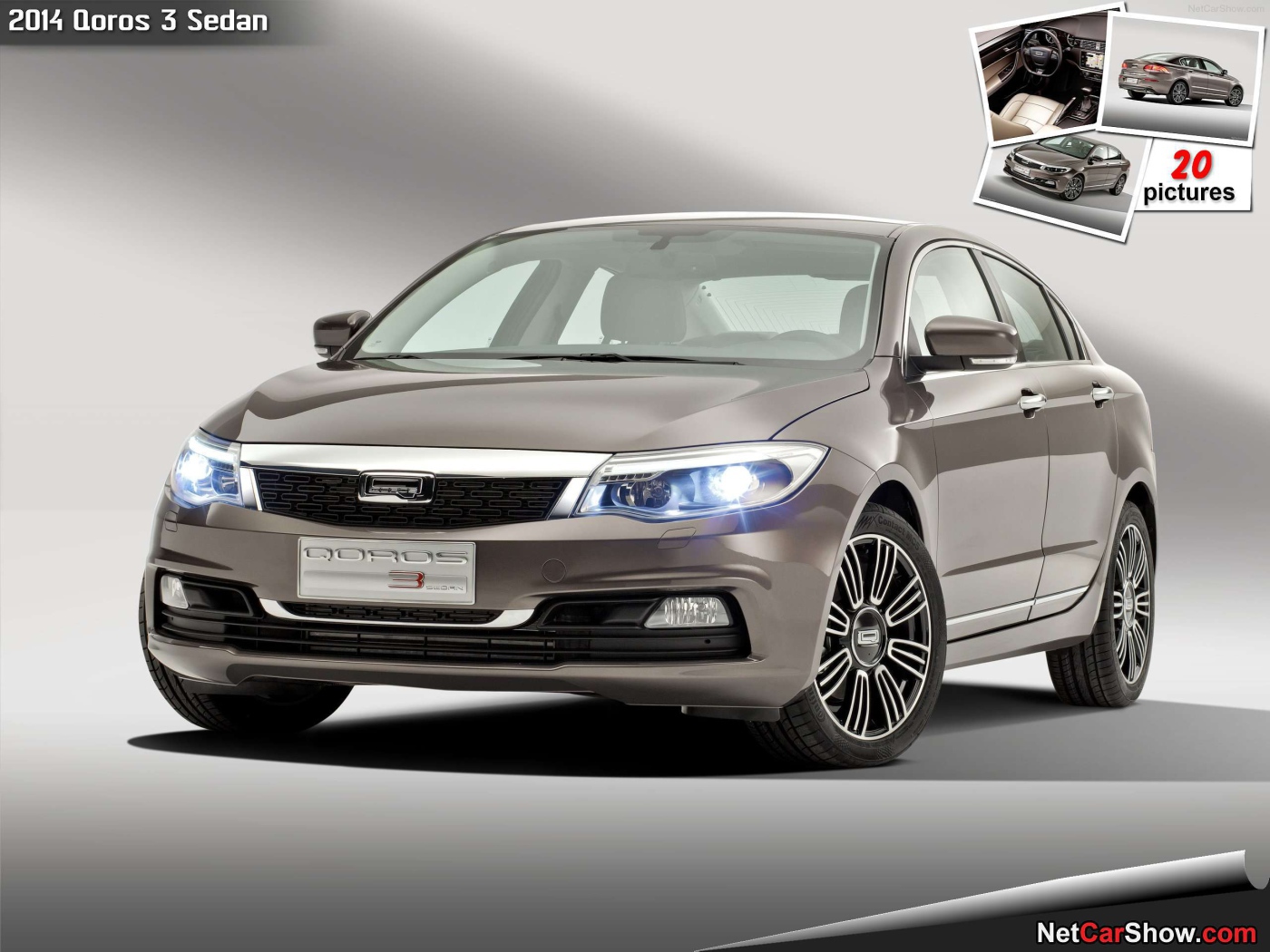 Красивый автомобиль Qoros 3 2014  в Москве