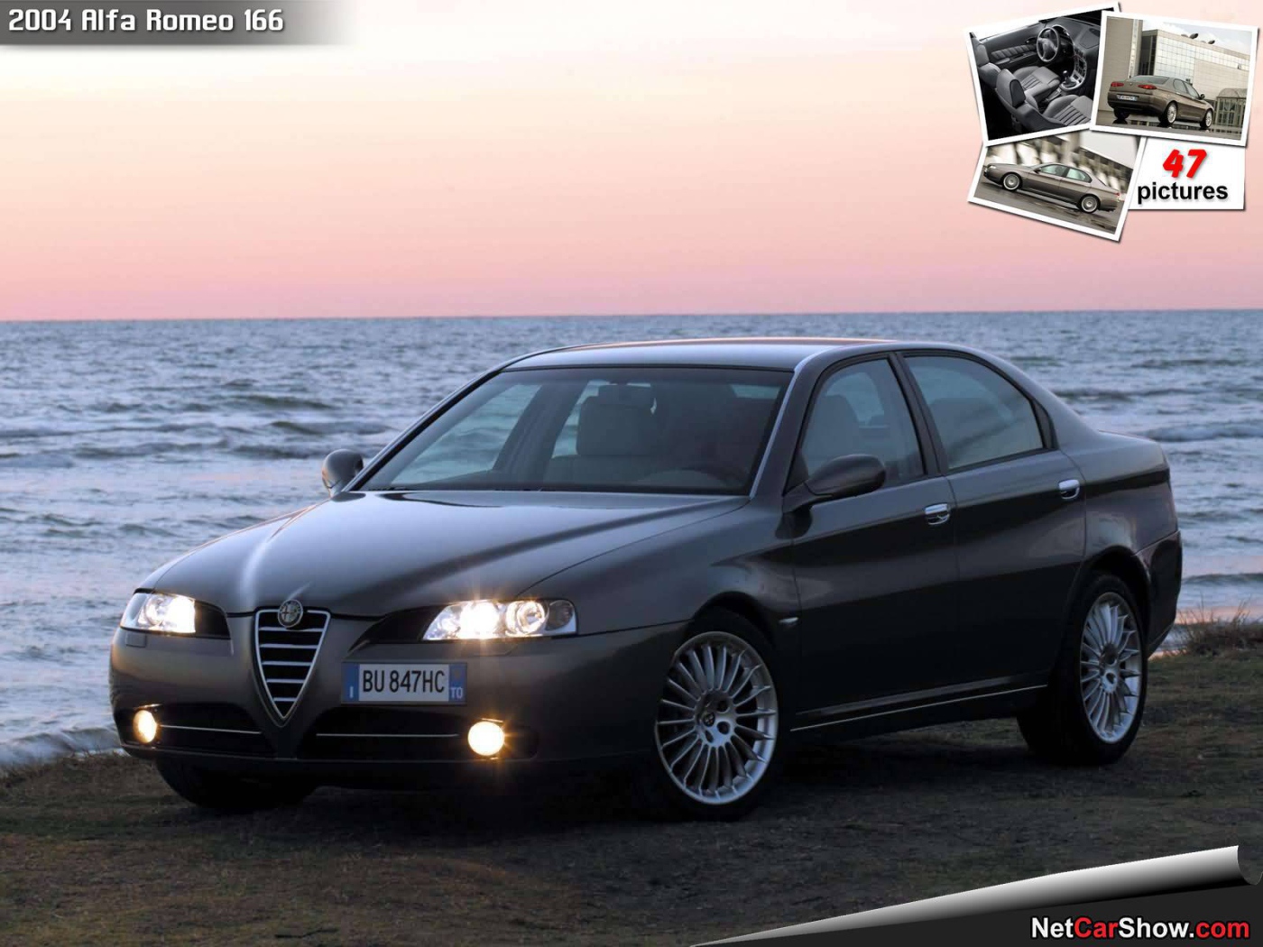 Красивый автомобиль Alfa Romeo 166 в Москве