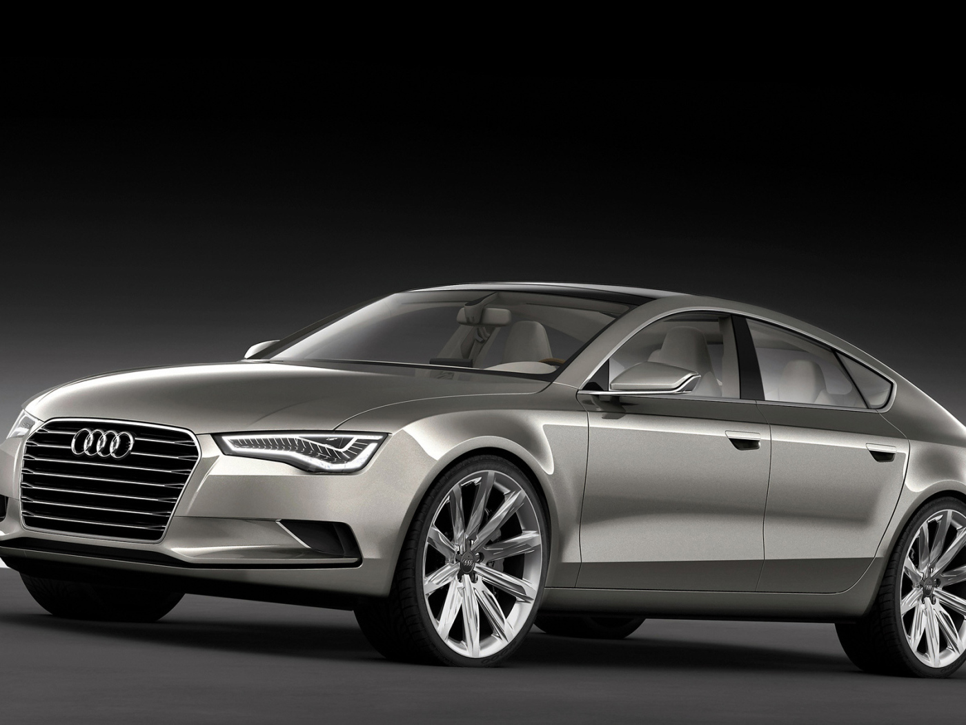 Автомобиль Audi a3 на дороге