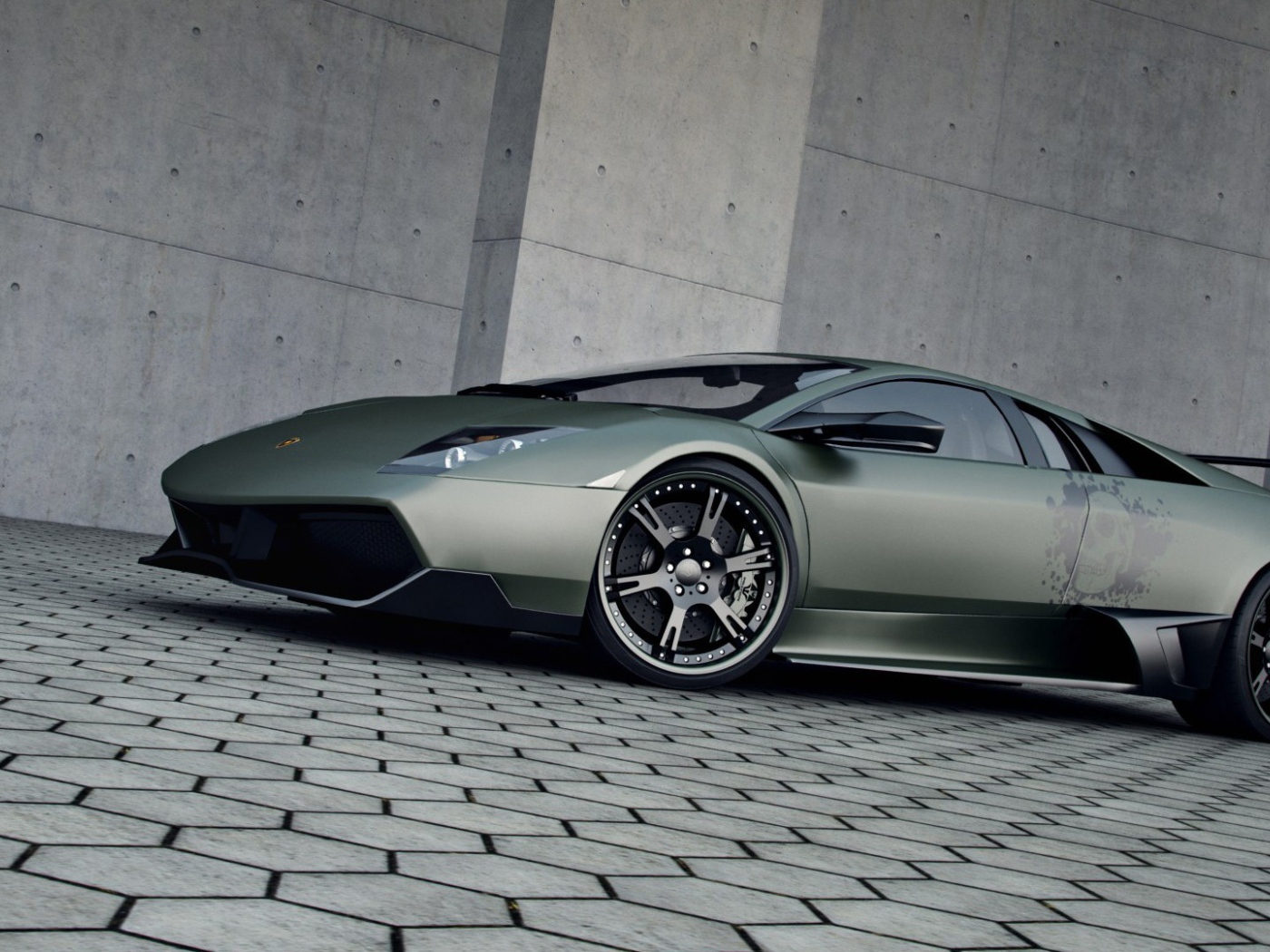 Красивый Lamborghini Murcielago LP720