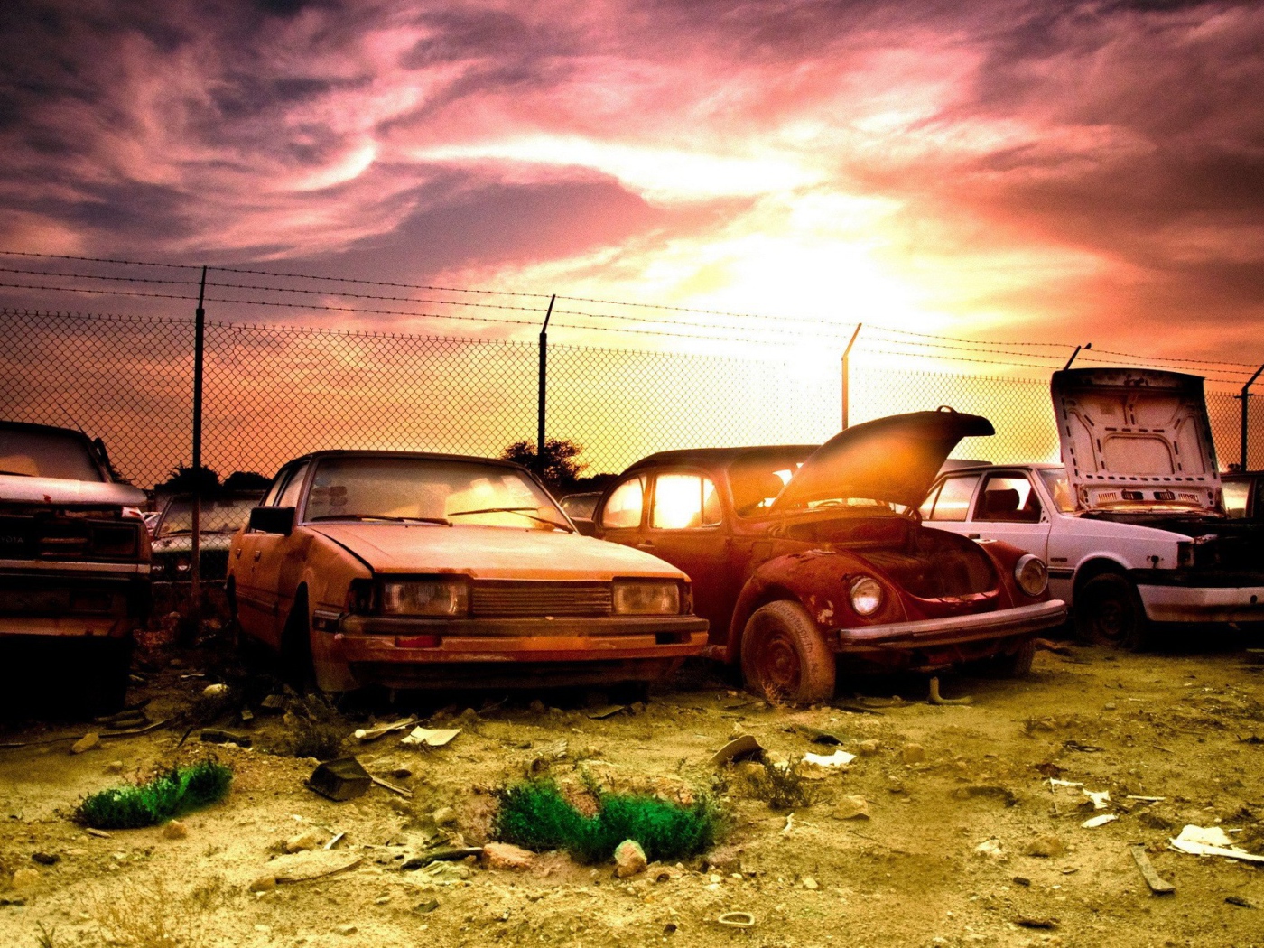 Свалка старых автомобилей