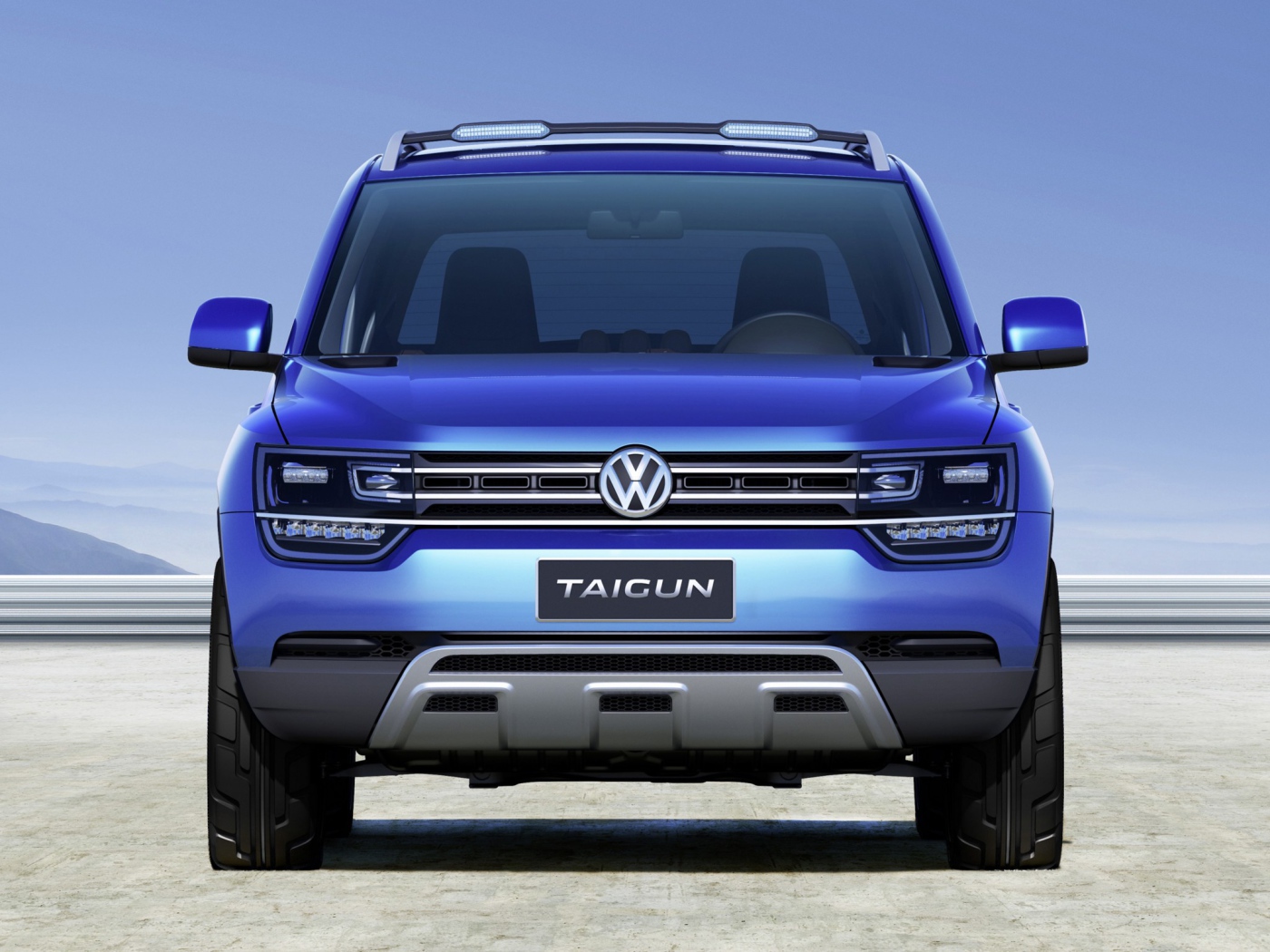 Красивый автомобиль Volkswagen  Taigun 2014