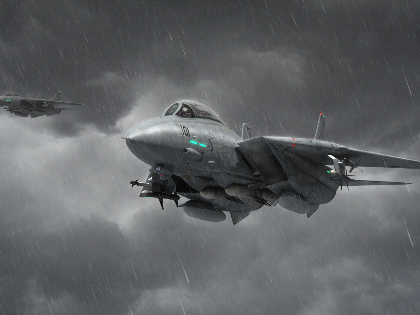 Истребители под дождем