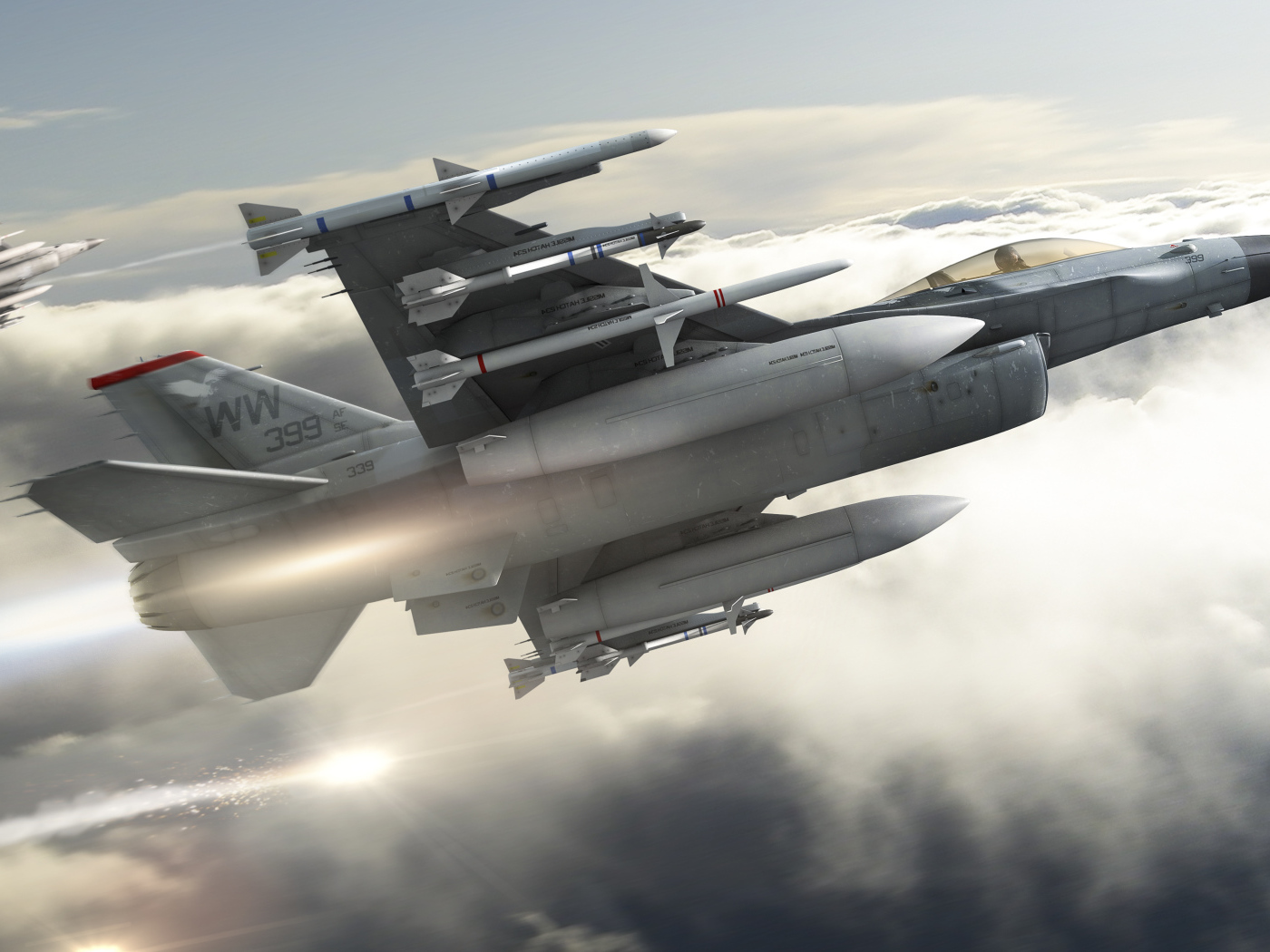 Ракеты на самолете Ф-16