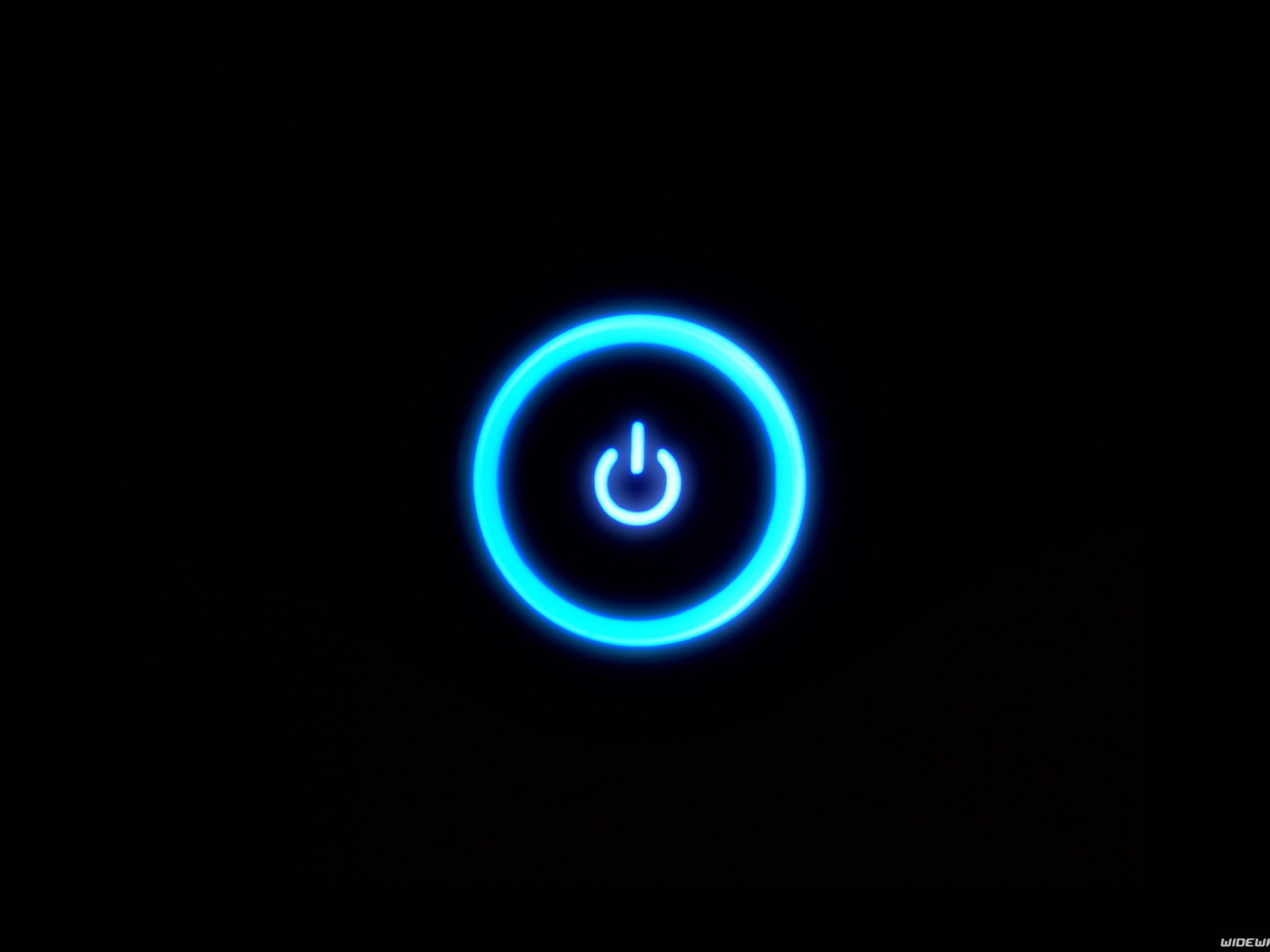 Черные обои с кнопкой питания