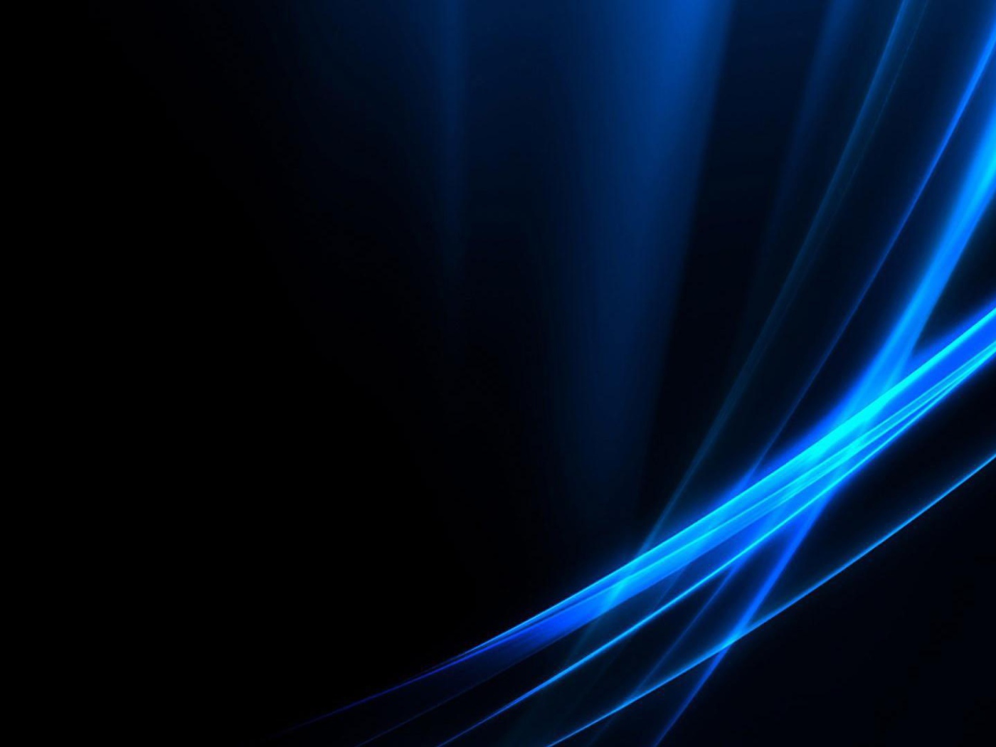 Голубые волны на черных обоях