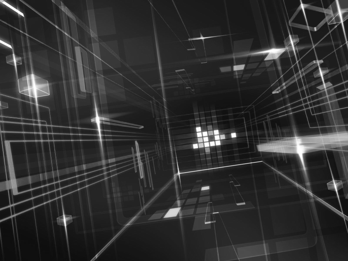 Стекло на черных обоях