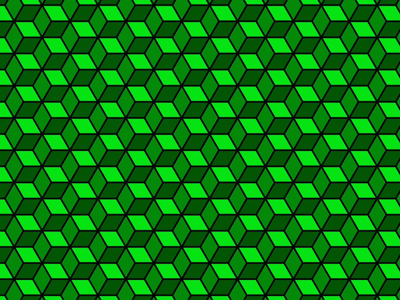 Зелёный кубик