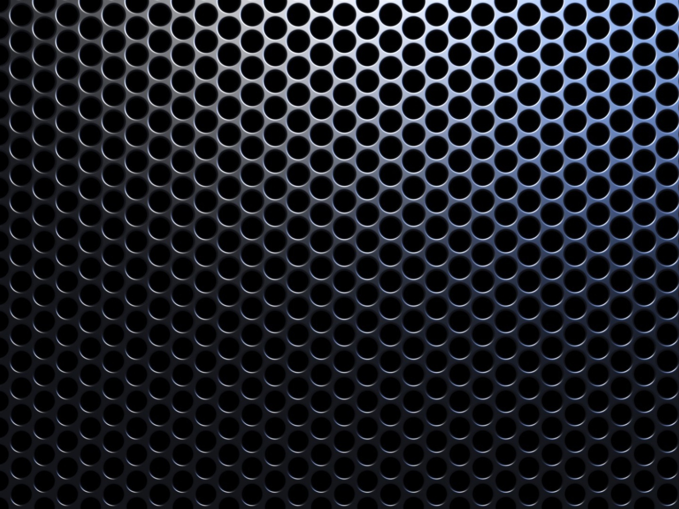 Grille with round holes