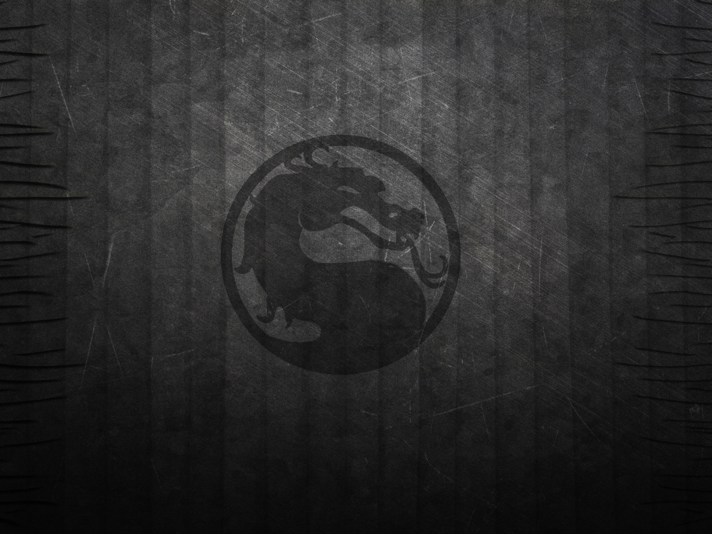 Дракон на черном фоне