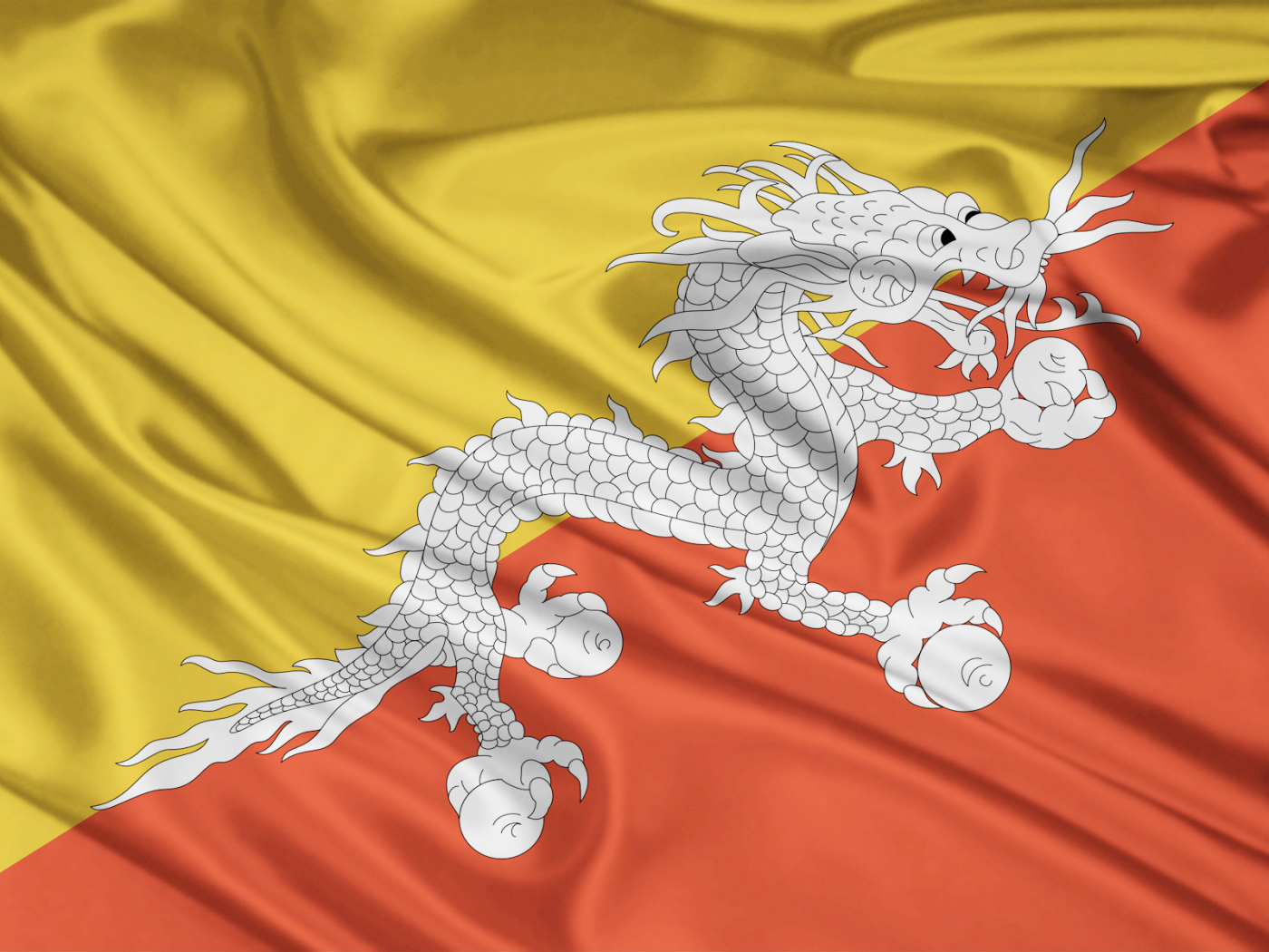 Флаг Королевства Бутан