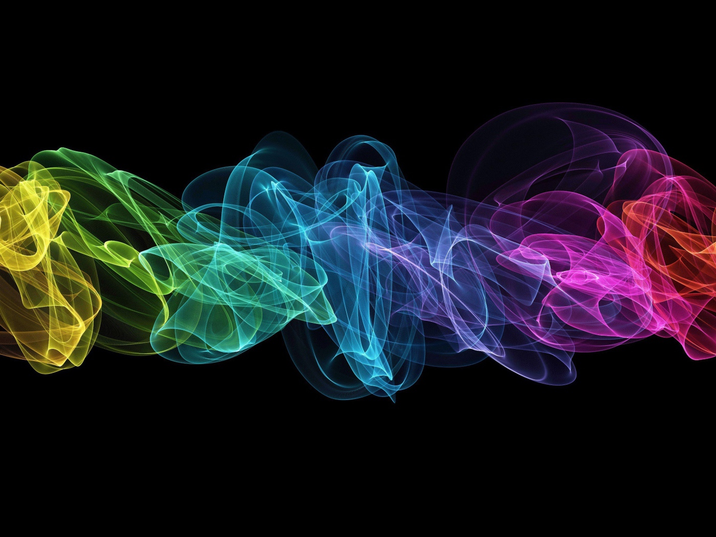 Спектр на черном фоне