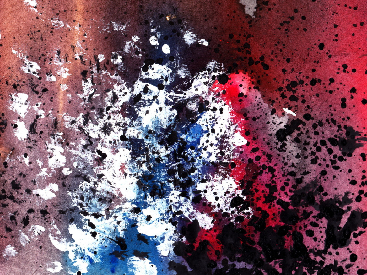 Брызги черной краски