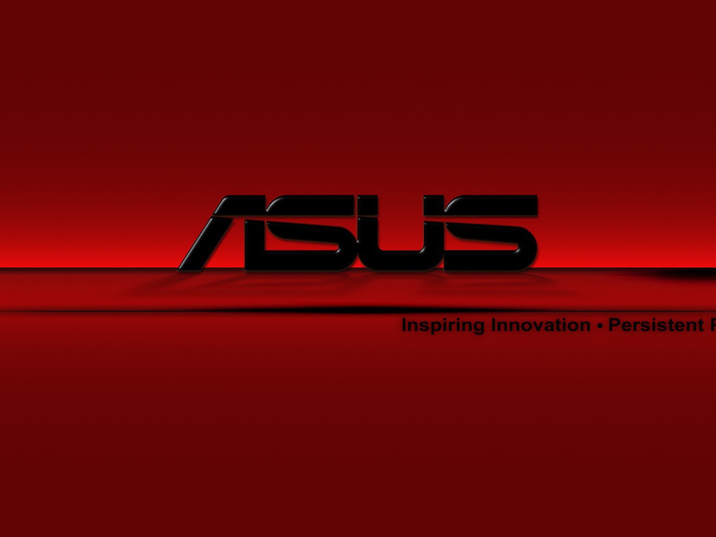 Логотип ASUS на красном фоне