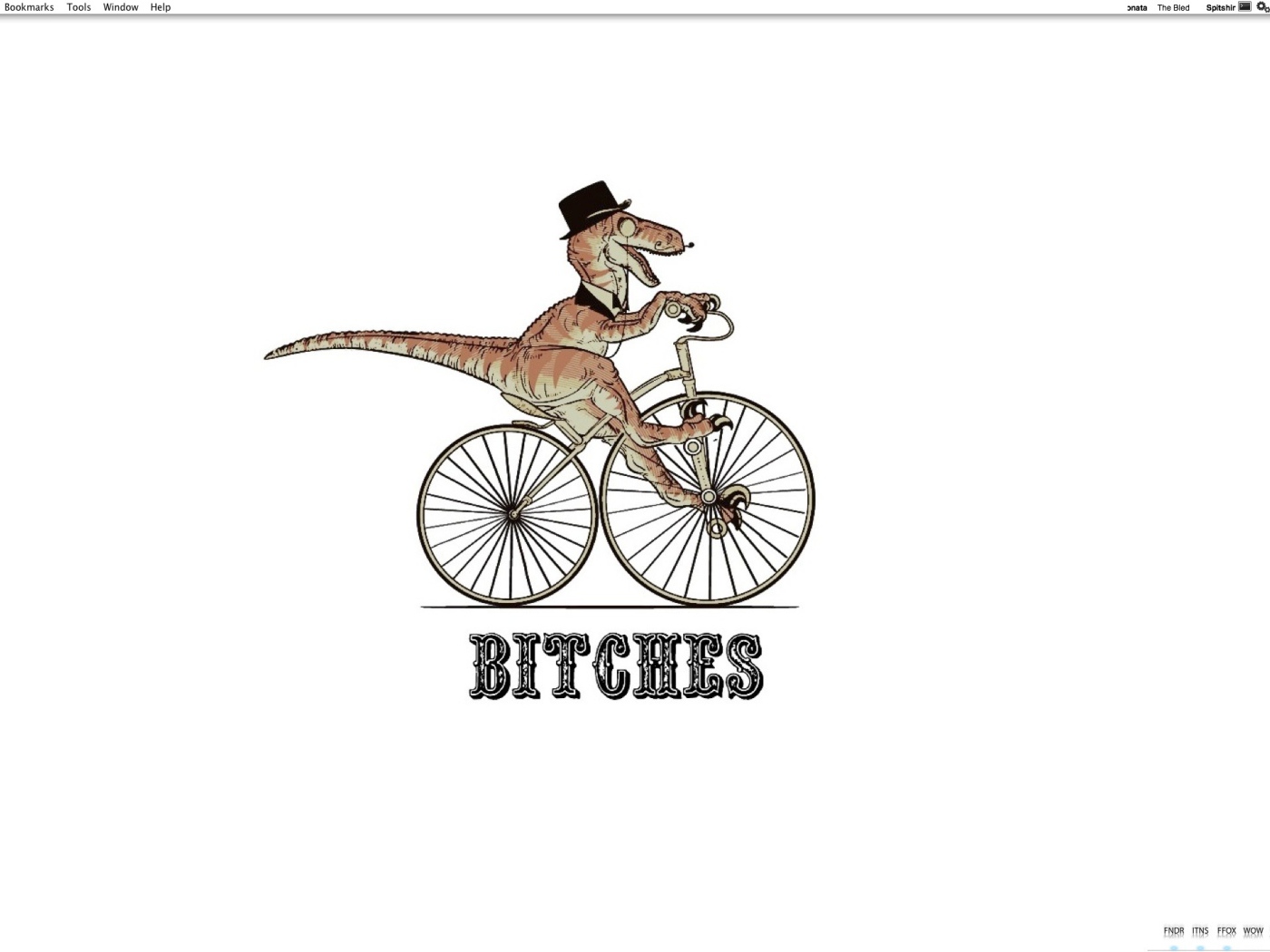 Динозавр на велосипеде