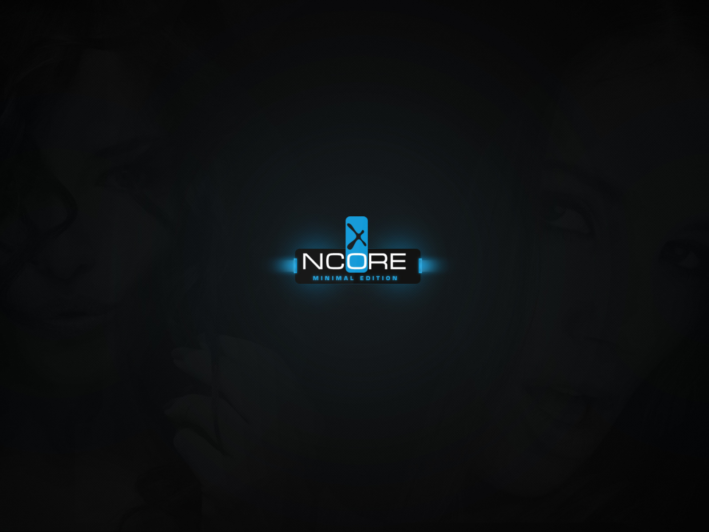 Девушка на темном фоне