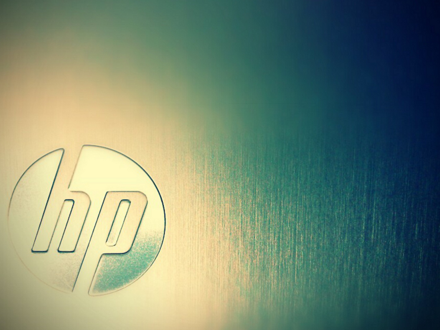 Металлический лого HP