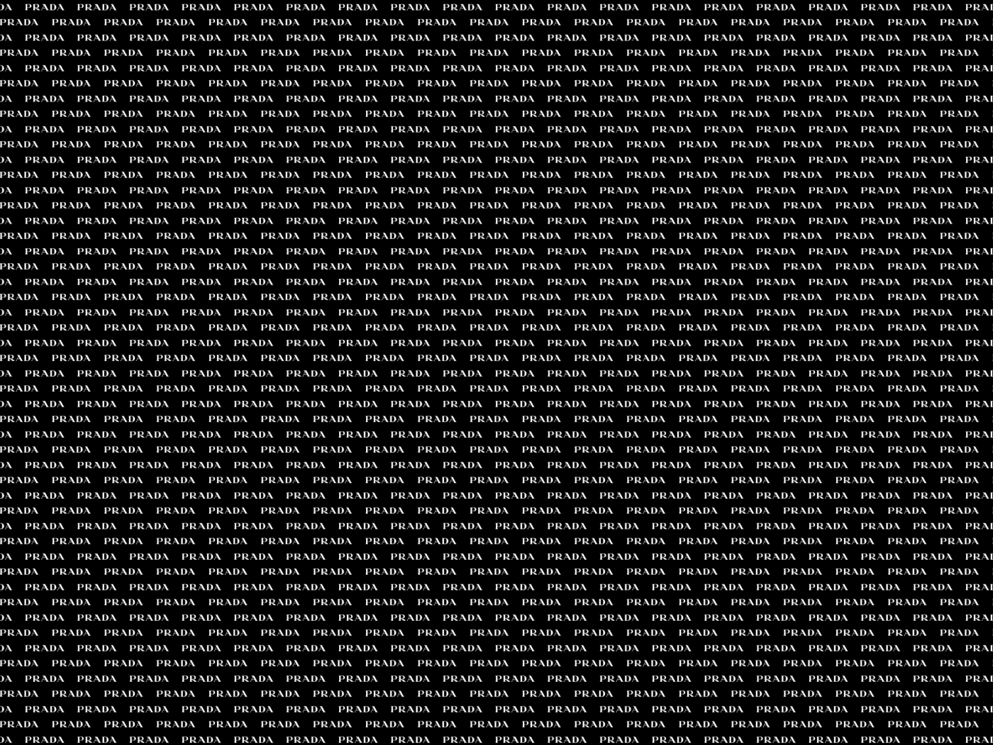 Текстура из названия бренда Prada