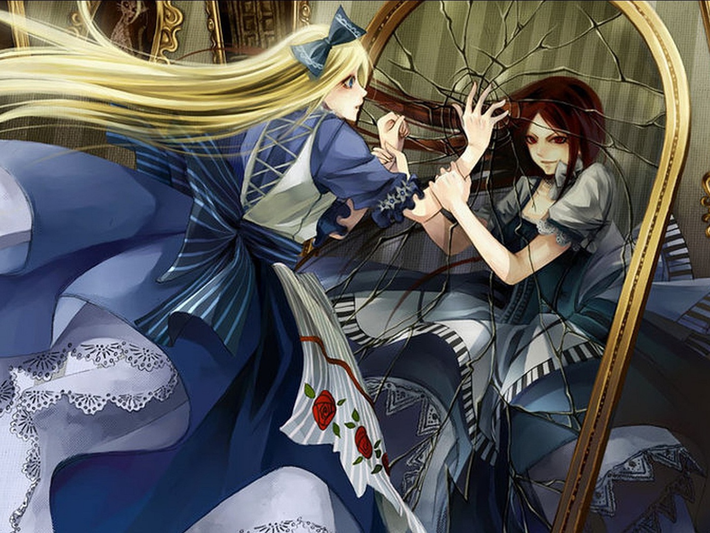 Алиса у зеркала