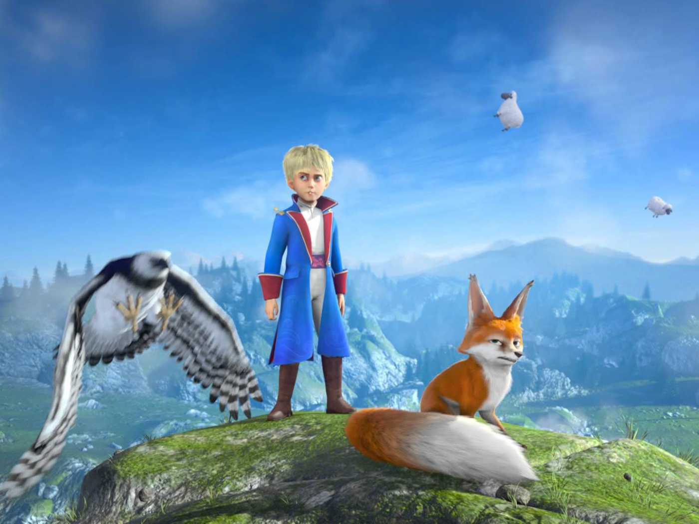 Маленький принц с лисой