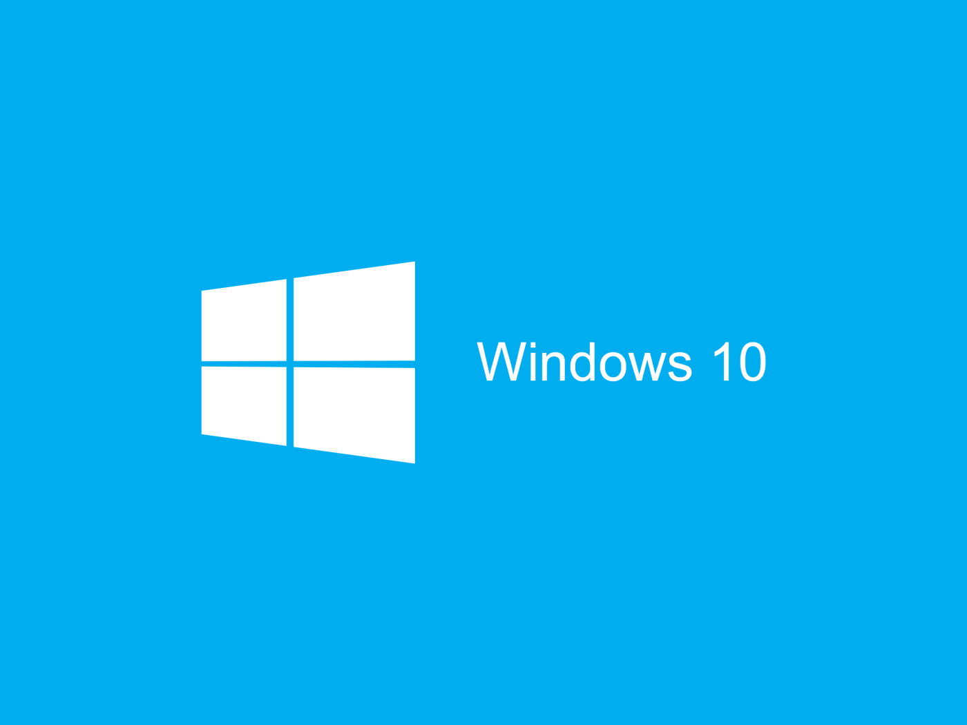 Голубой логотип Windows 10