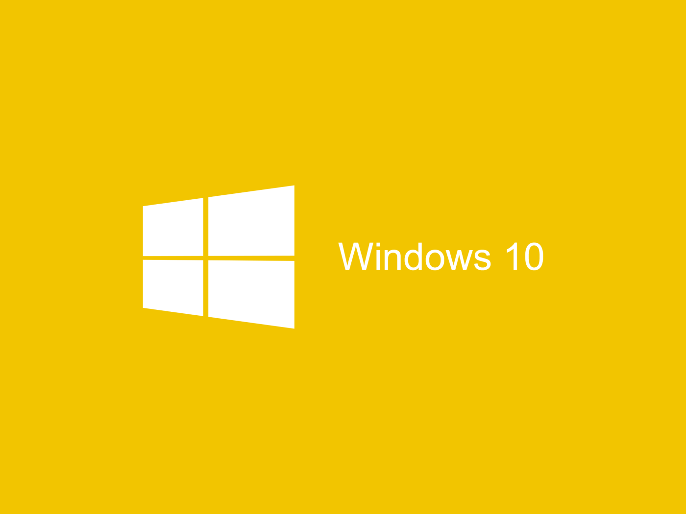 Желтый логотип Windows 10