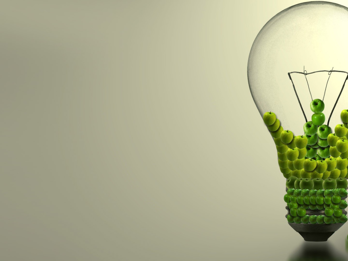 Яблоки в лампе