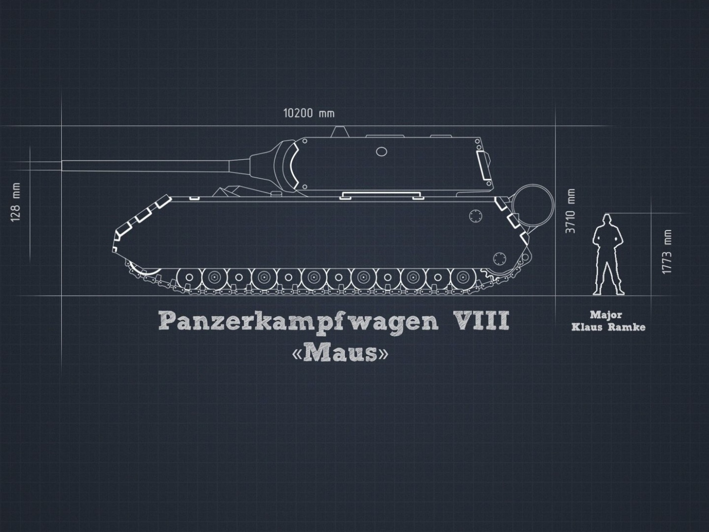 Чертеж танка