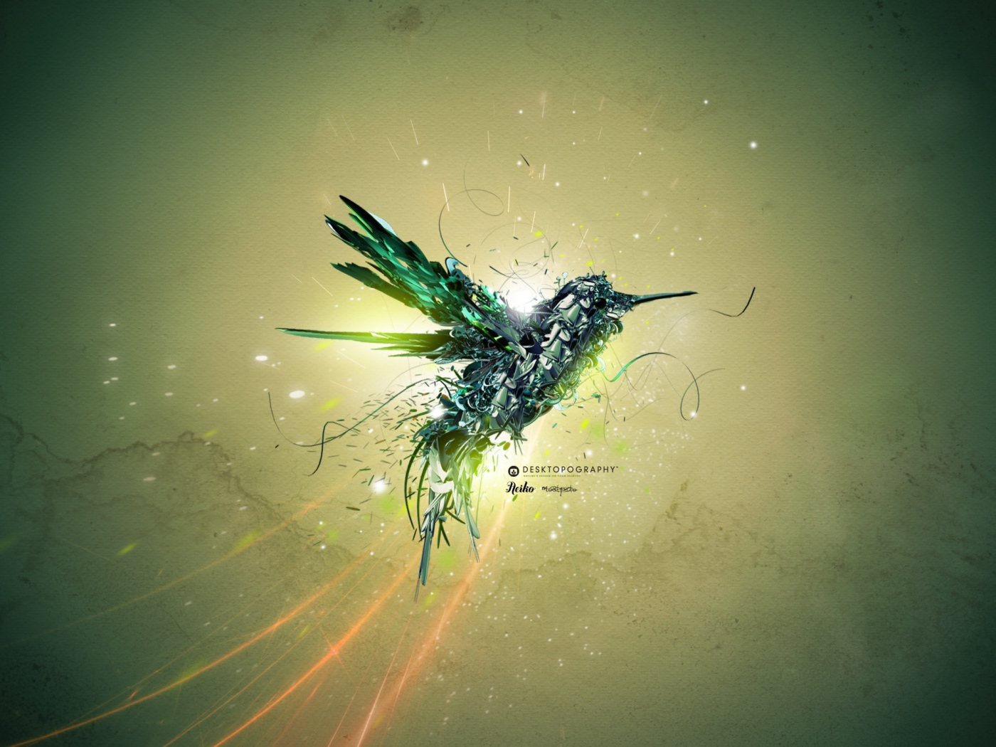 Полет зеленой птицы