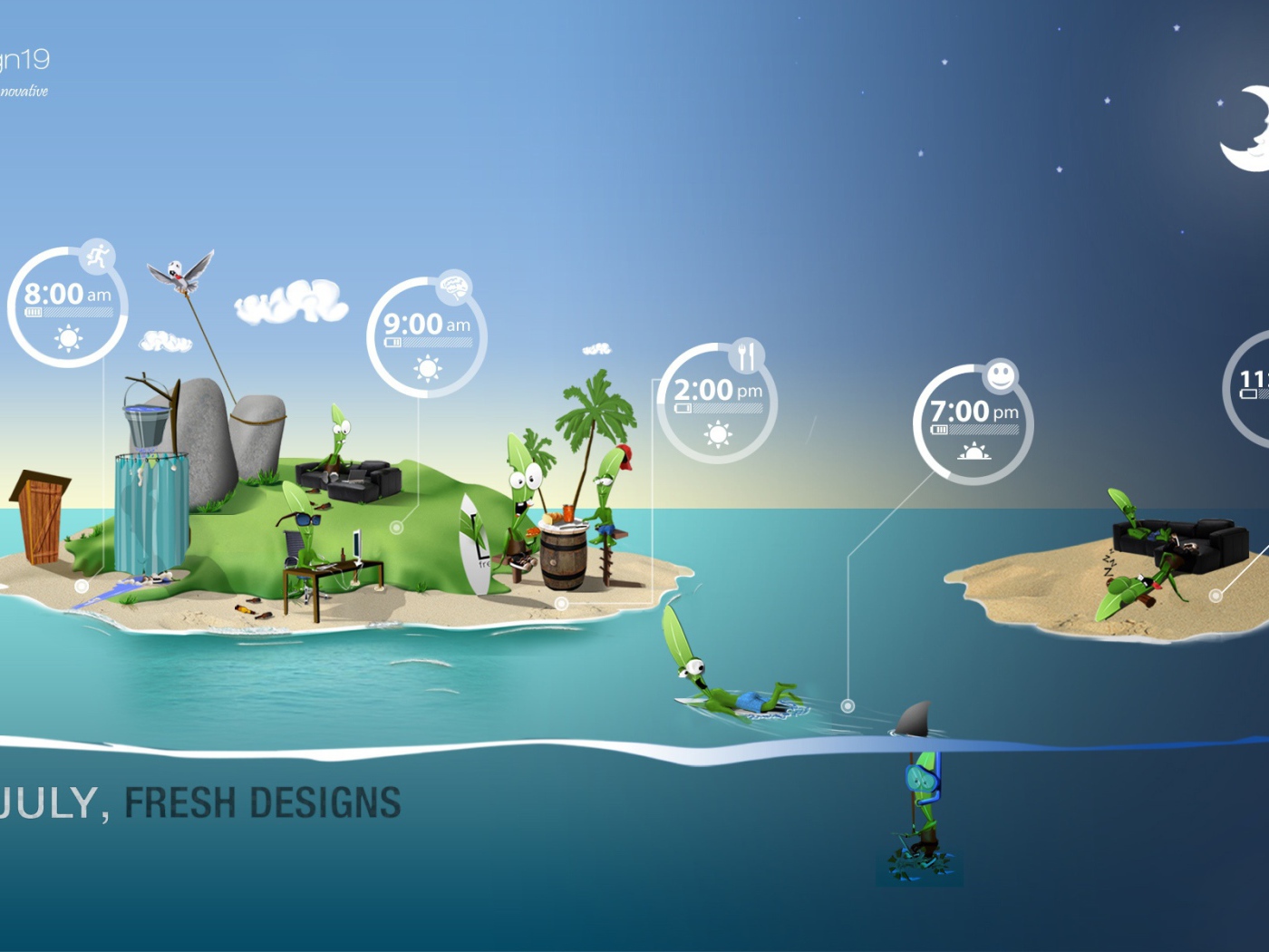 Жаркий месяц июль