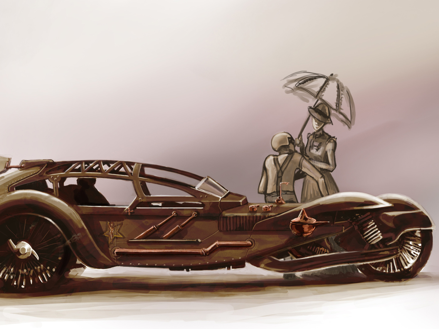 Облик автомобиля стимпанк