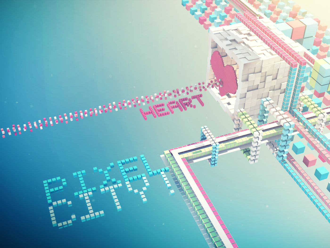 Город из кубиков