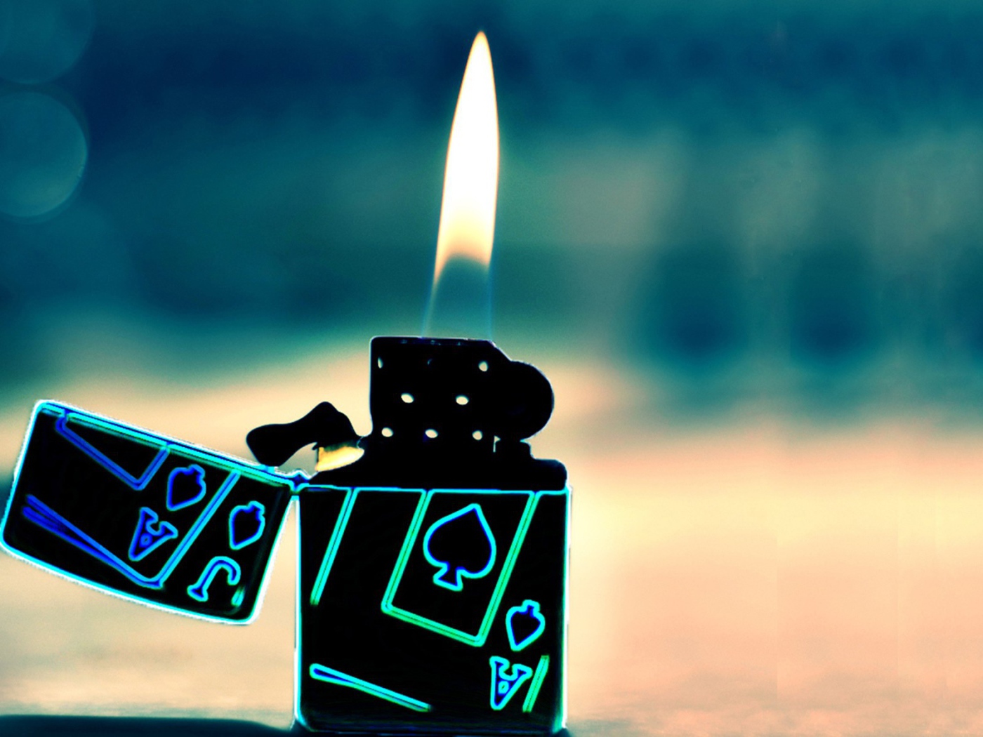 Пламя зажигалки