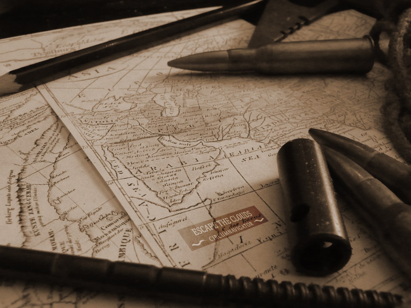 Карта мира стимпанк