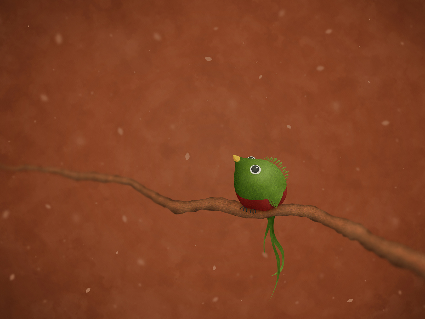 Зеленая птица