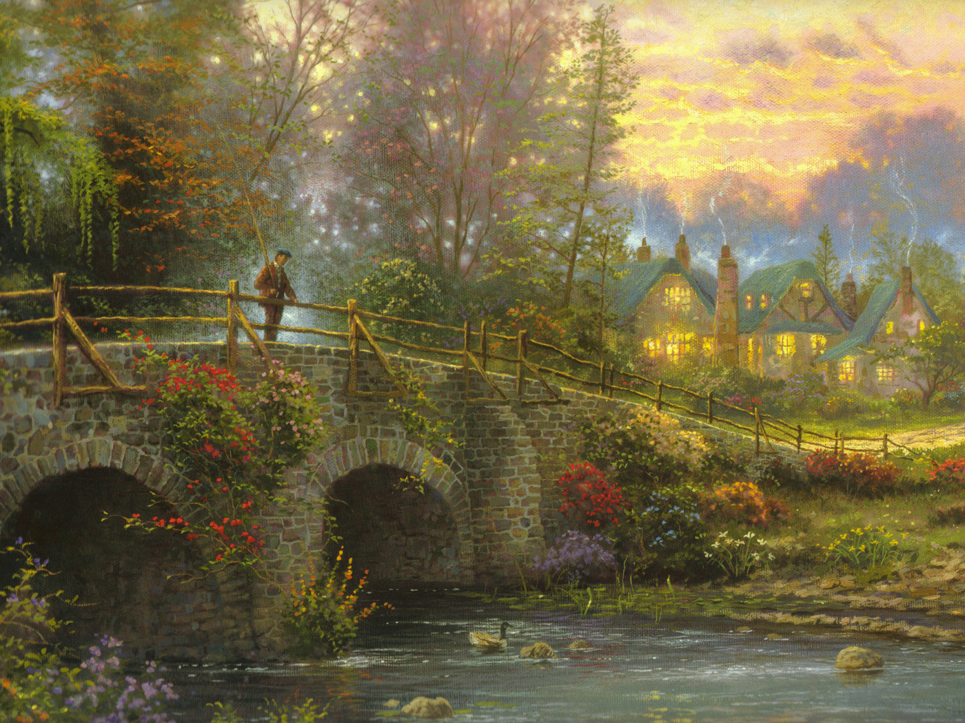 Человек на мосту