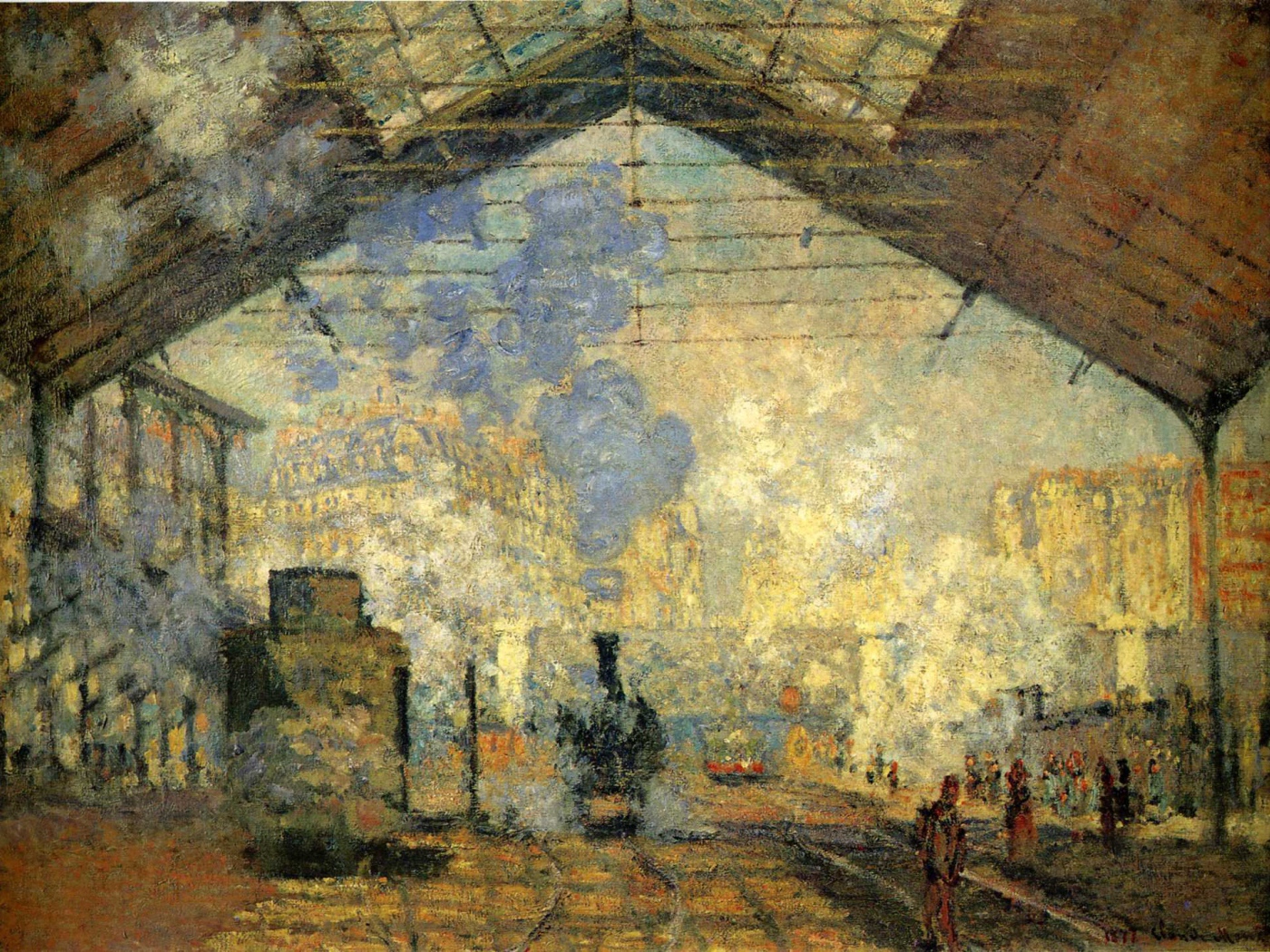 Картина Клода Моне - Железнодорожная станция