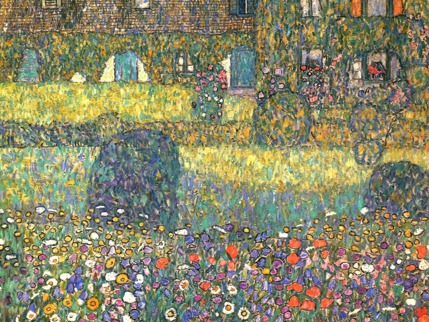 Картина Густава Климта - двор