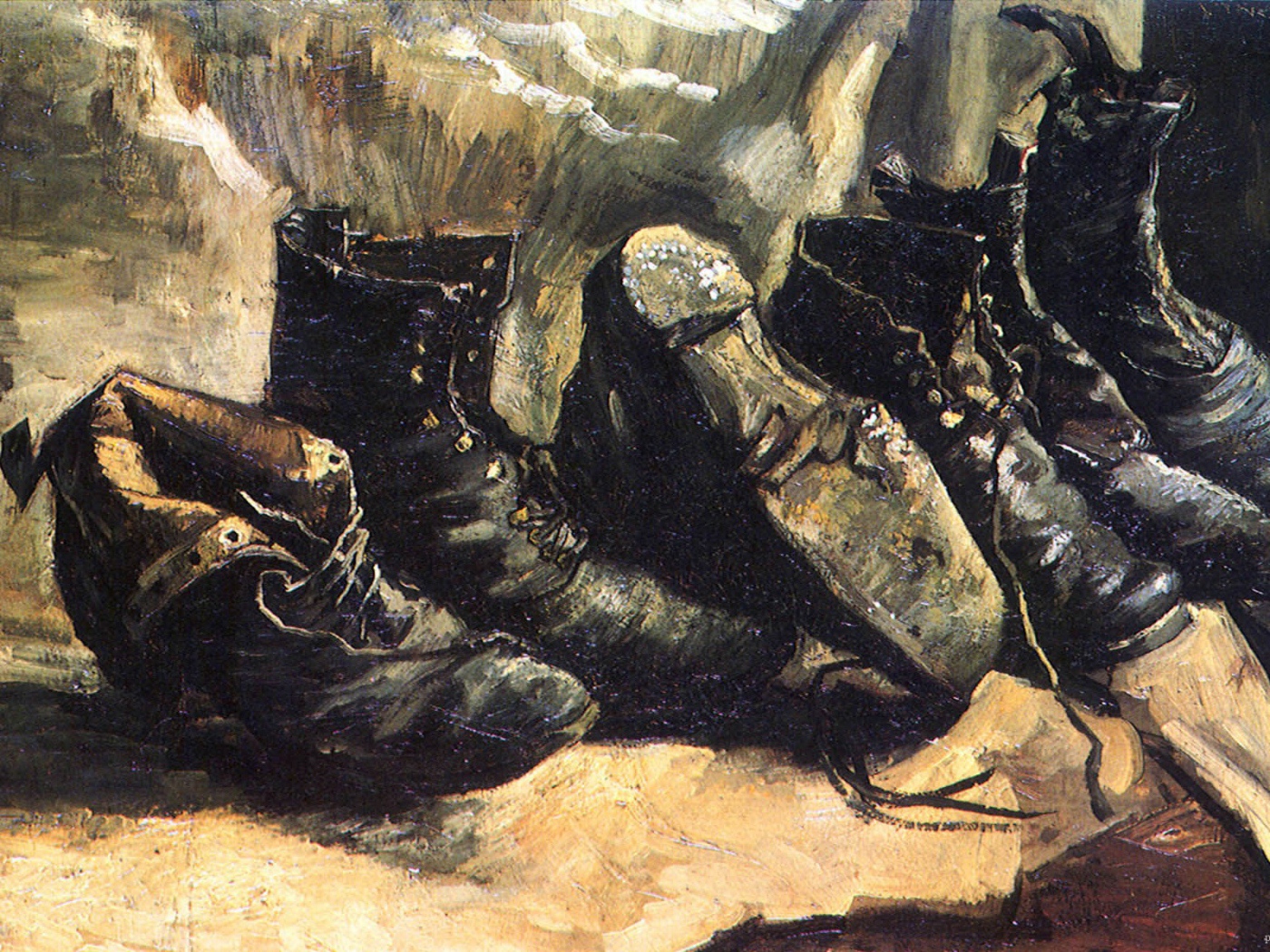 Картина Винсента Ван Гога - Старые туфли