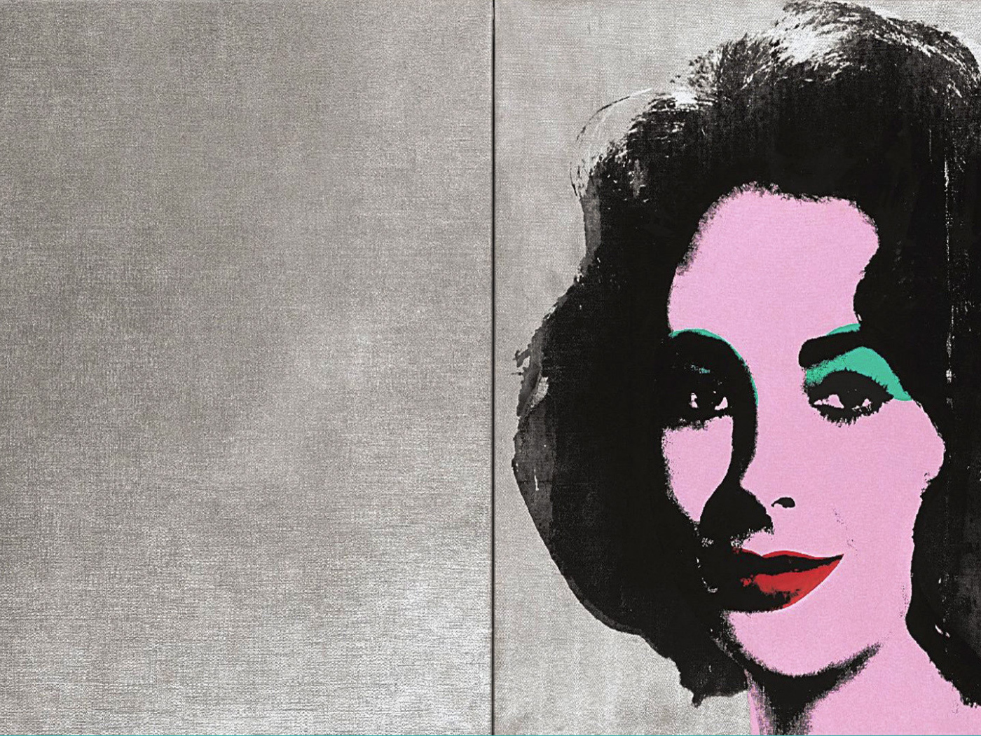 Картина Энди Уорхола красивой женщины
