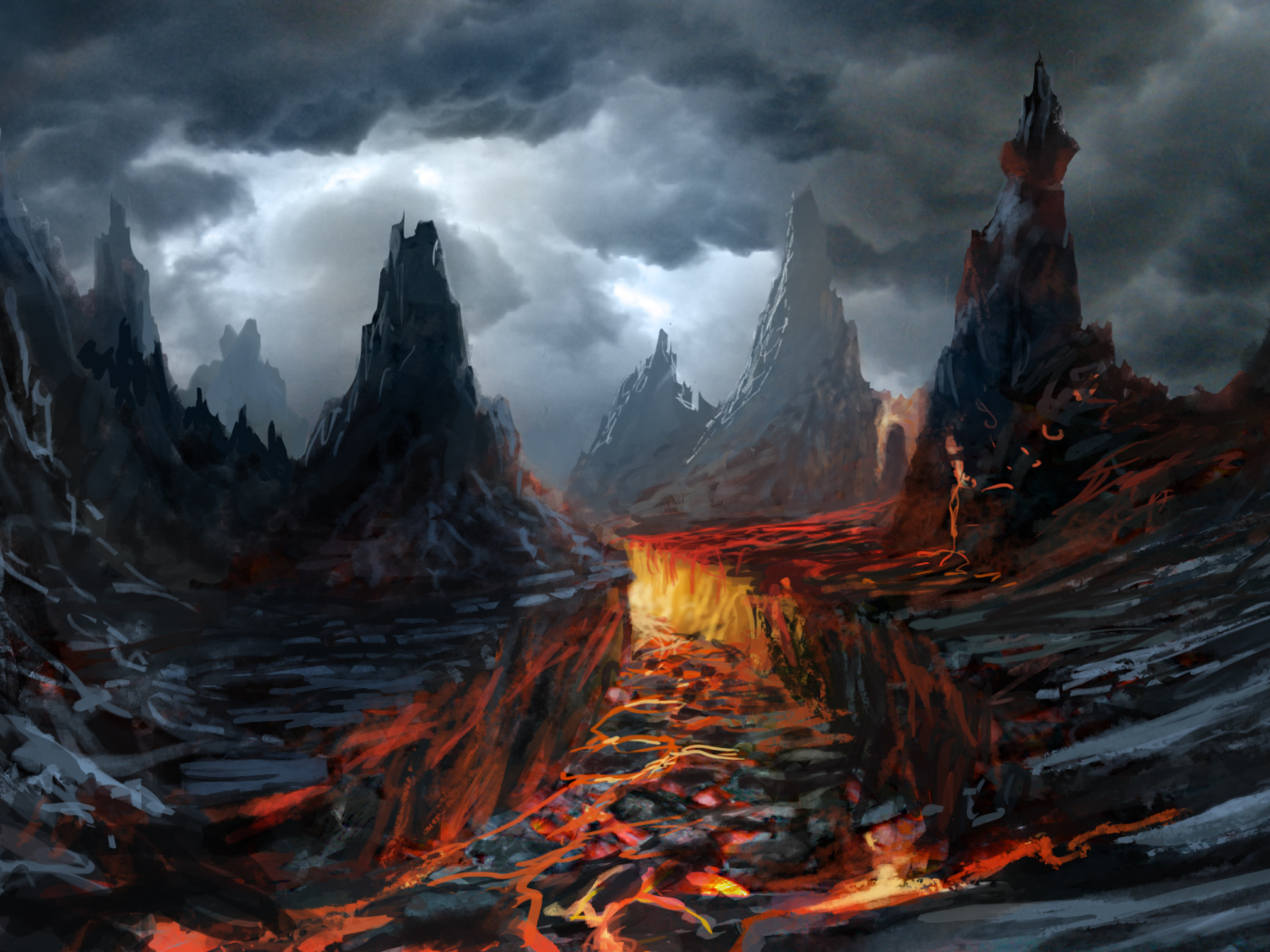 Картина разлом в Земле