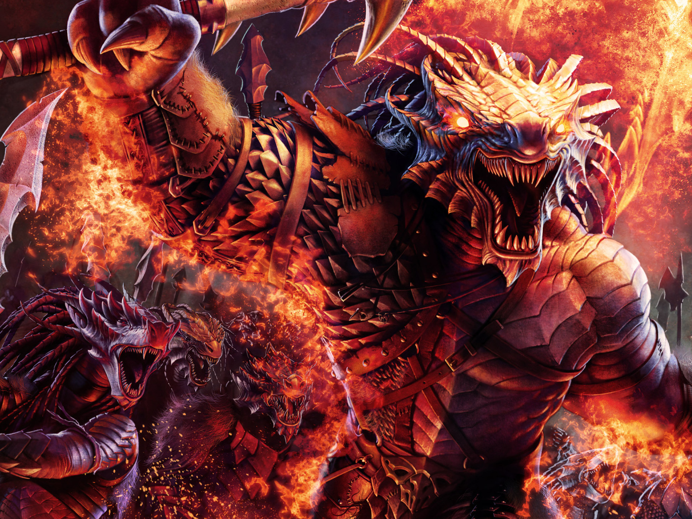 Воин с головой дракона