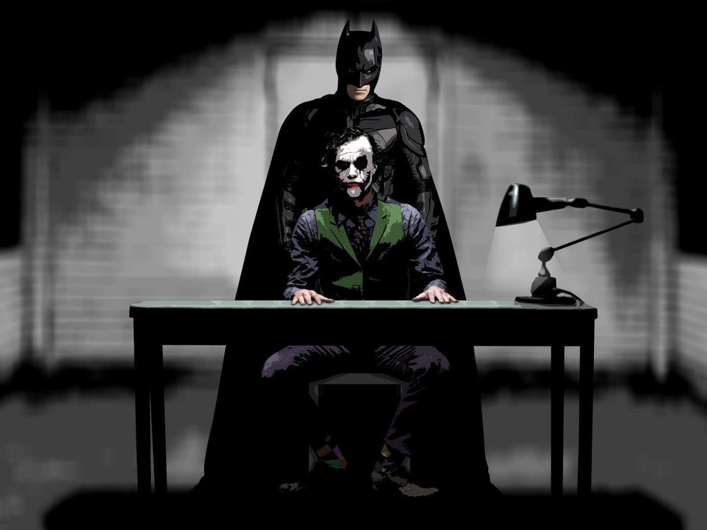 Бетмен допрашивает Джокера
