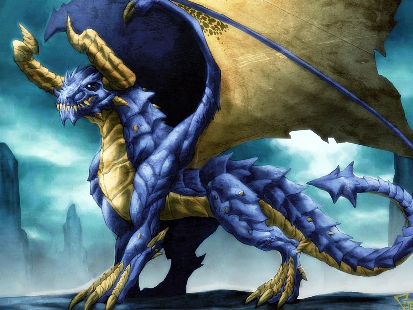 Синий дракон