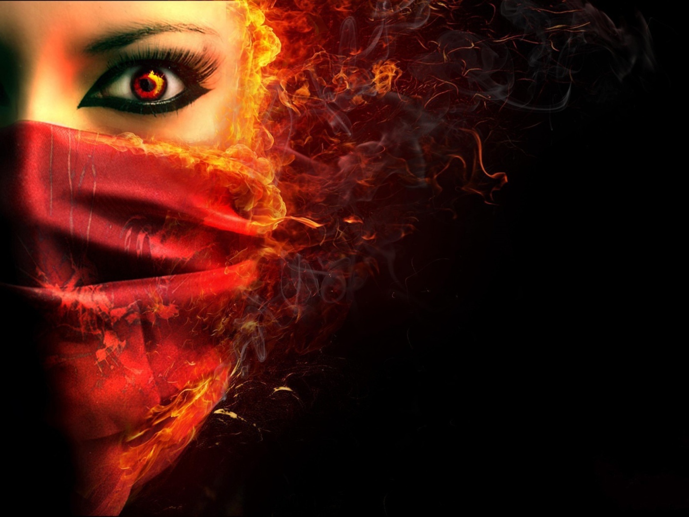 Огненная девушка вампир