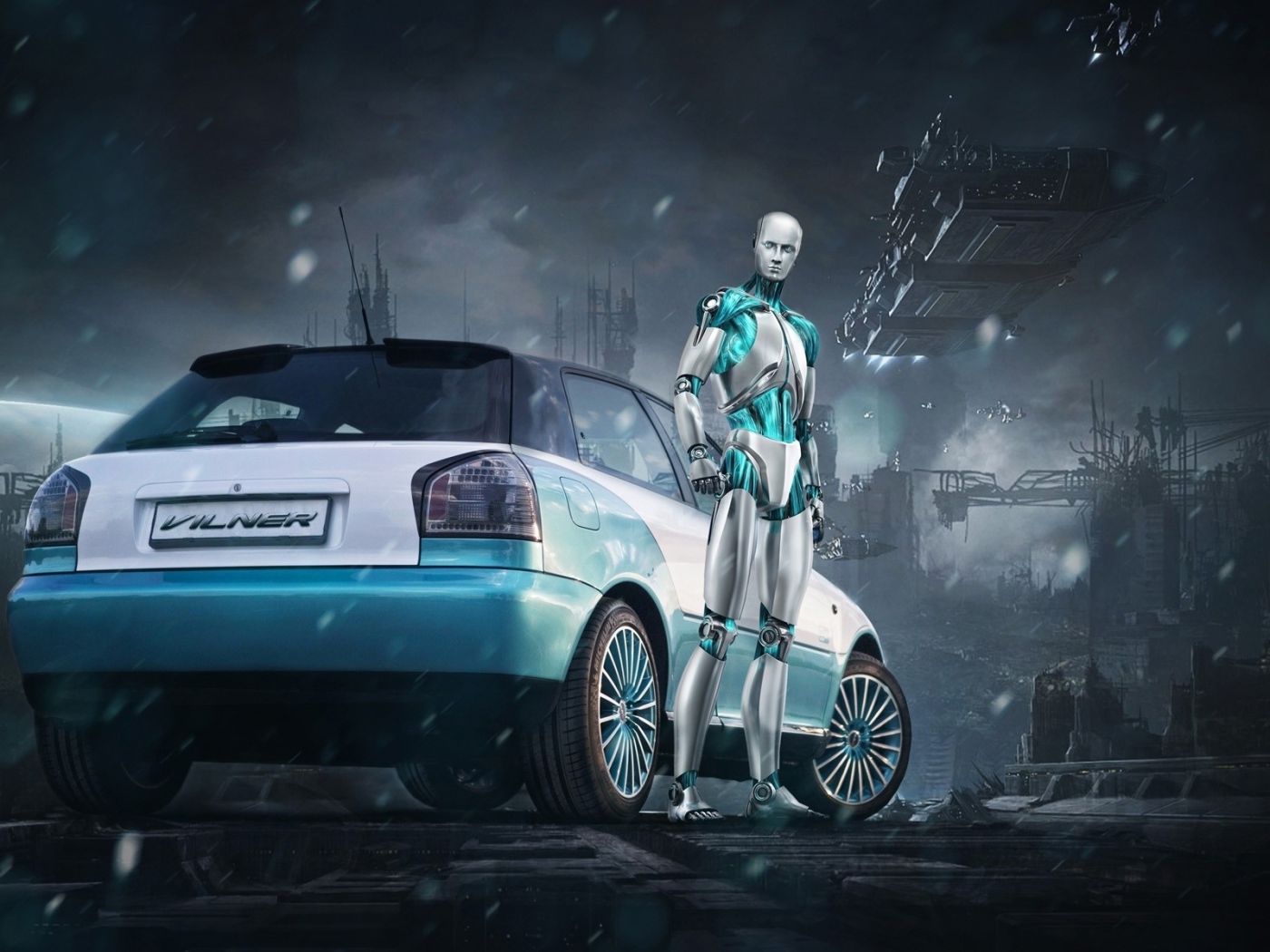 Робот у автомобиля