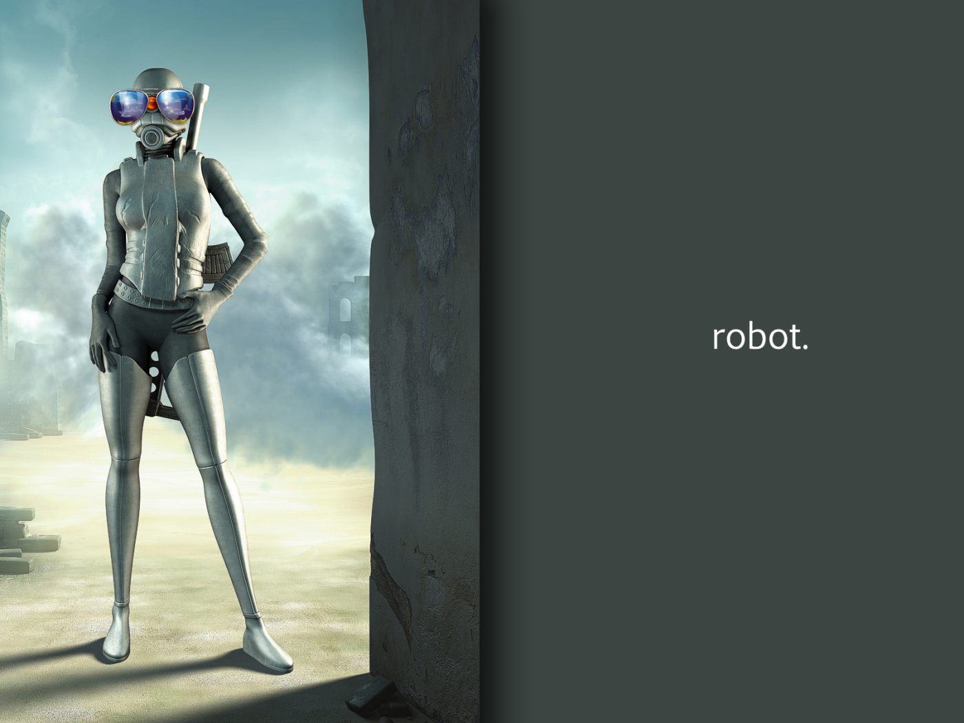 Робот в синих очках